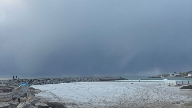 Nieve en la provincia de Buenos Aires.