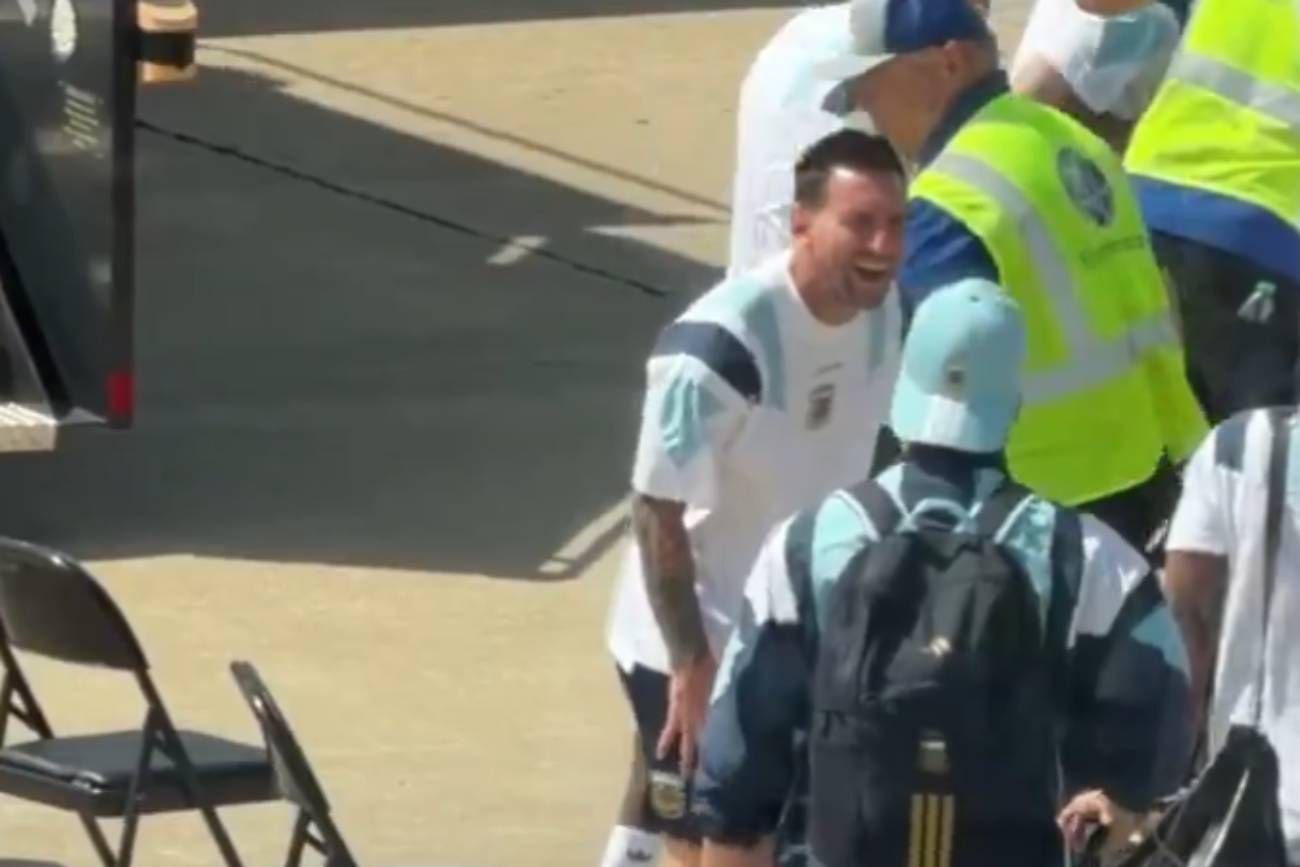 La carcajada de Messi.
