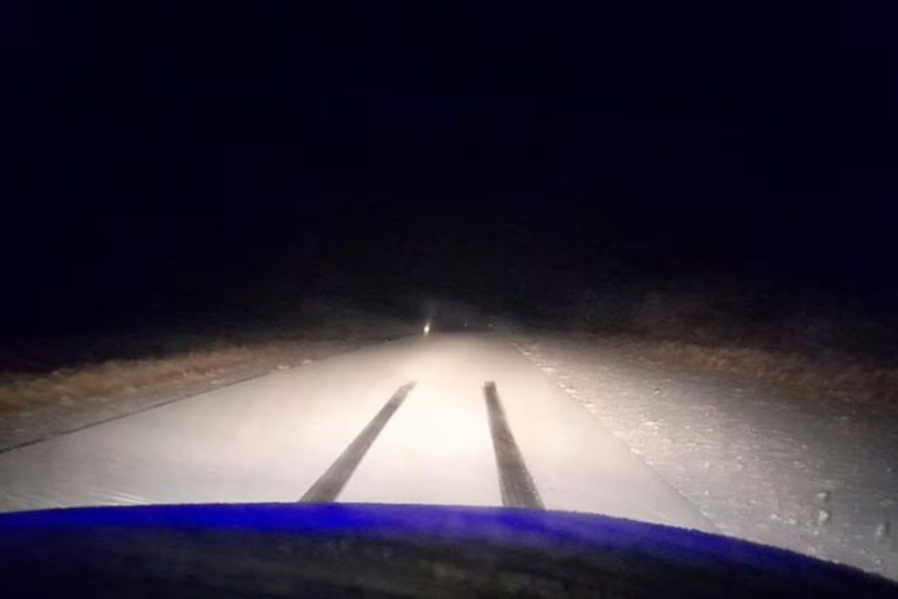 Alerta en las sierras: corte total en las Altas Cumbres y el Camino del Cuadrado por nieve y hielo