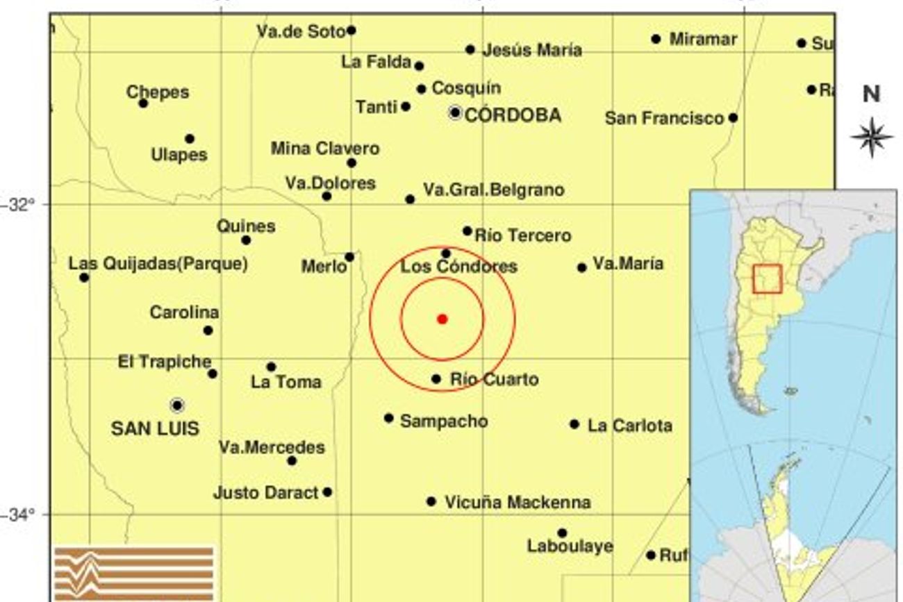 El primer sismo que hubo en Córdoba durante el partido entre Agrentina y Cabo Verde.