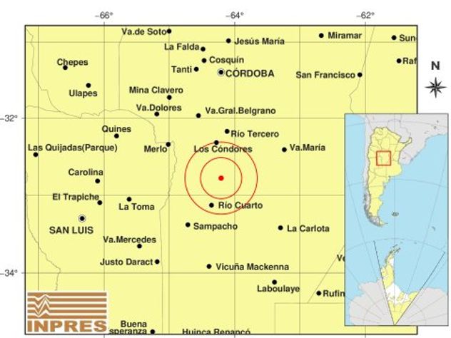 El segundo sismo que hubo en Córdoba durante el partido de Argentina ante Cabo Verde.