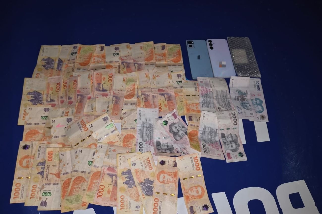 El dinero secuestrado. (Policía)
