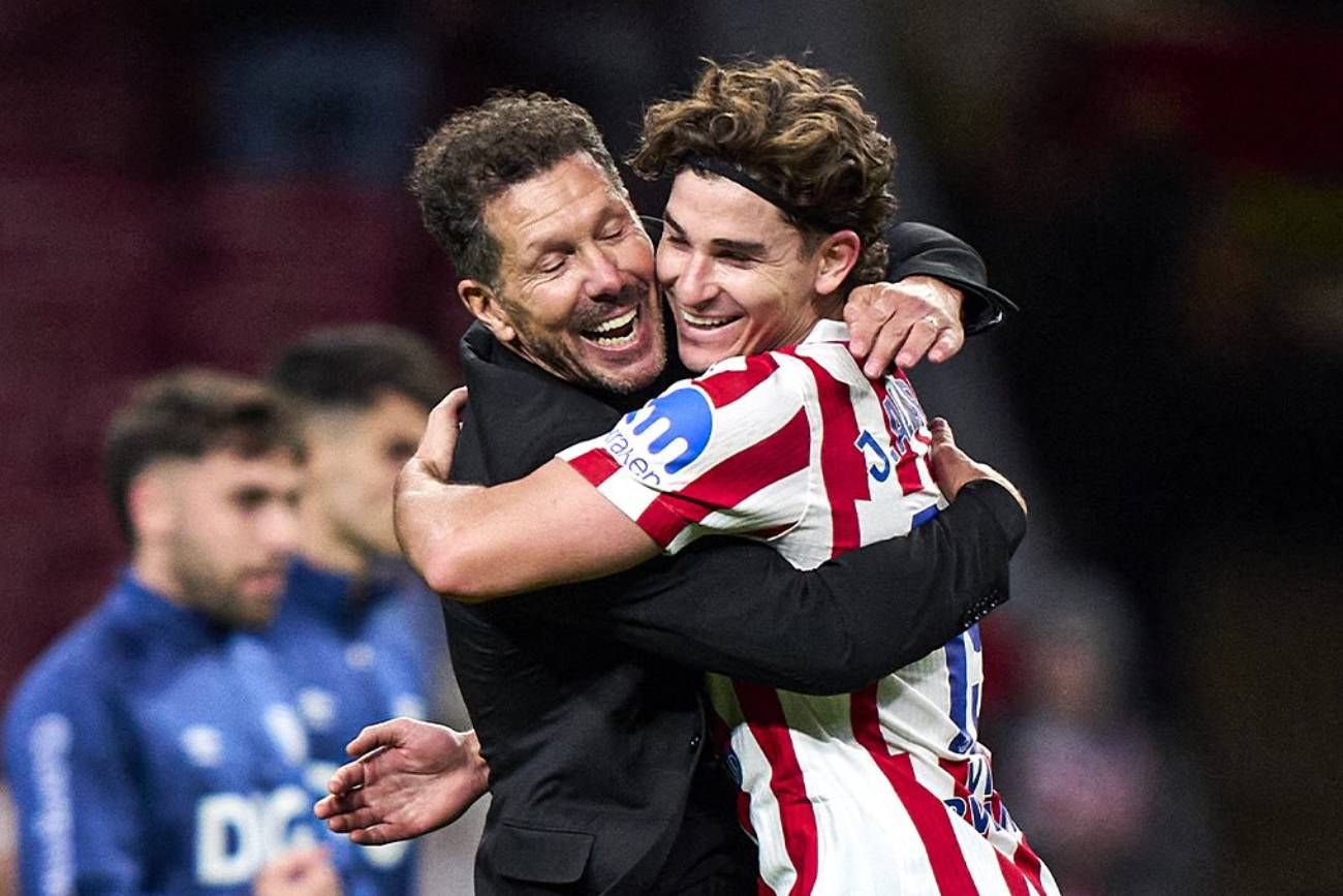 Simeone habló de Julián Álvarez.