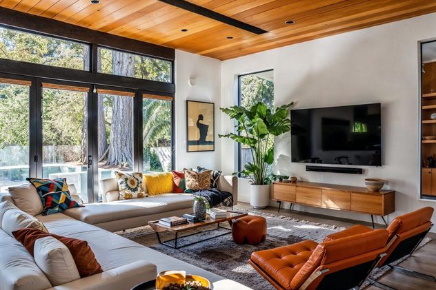 Mid-century modern: cómo es el estilo que marca la decoración de livings en 2026.