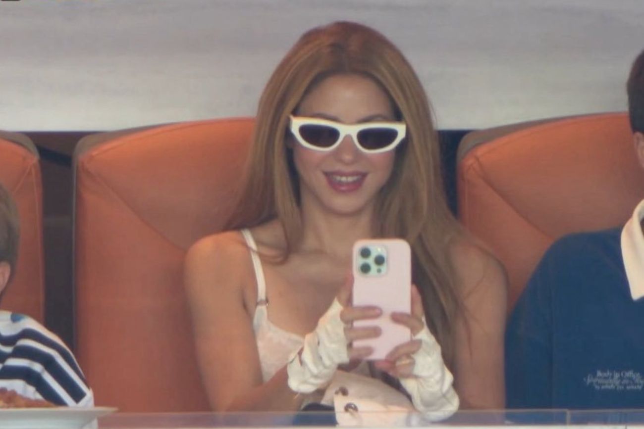 Shakira en el partido de la selección argentina.