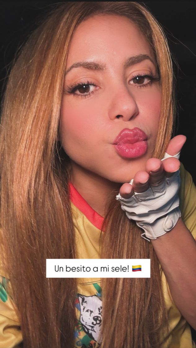 La reacción de Shakira a los comentarios en redes sociales. 