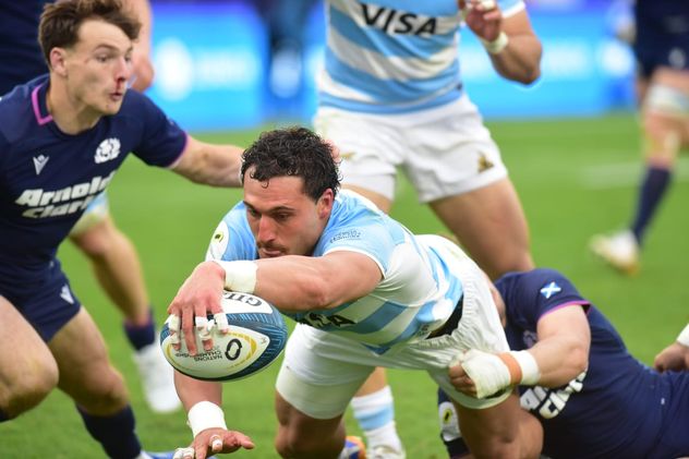Los Pumas frente a Escocia en el Kempes por la primera fecha de la Nations Championship.
