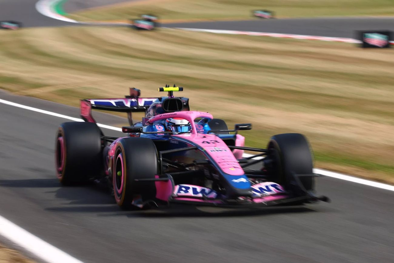 Colapinto en la clasificación de Silverstone.
