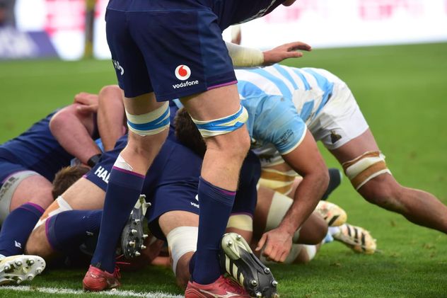 Los Pumas frente a Escocia en el Kempes por la primera fecha de la Nations Championship.