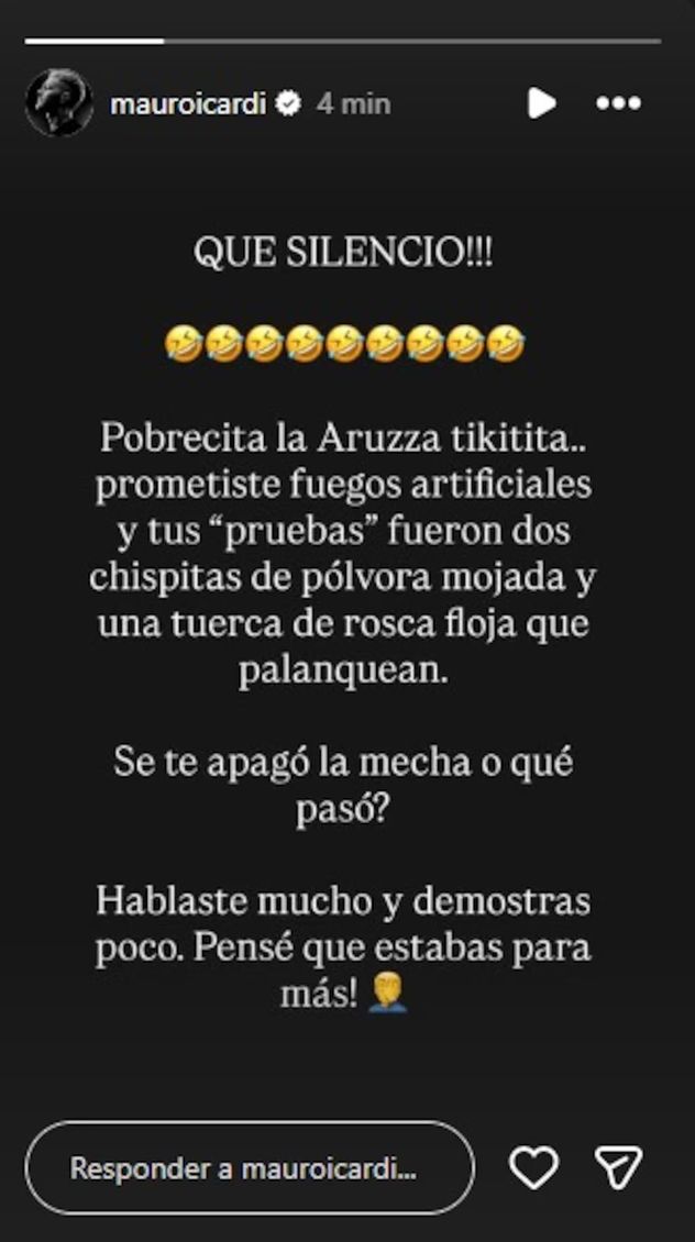 El cruce entre Yanina Latorre y Mauro Icardi.