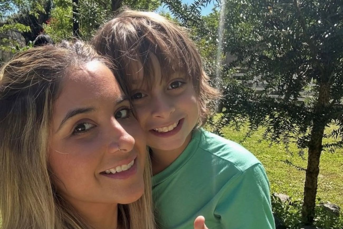 Lucas Gámez junto a su mamá Blanca Martinez.