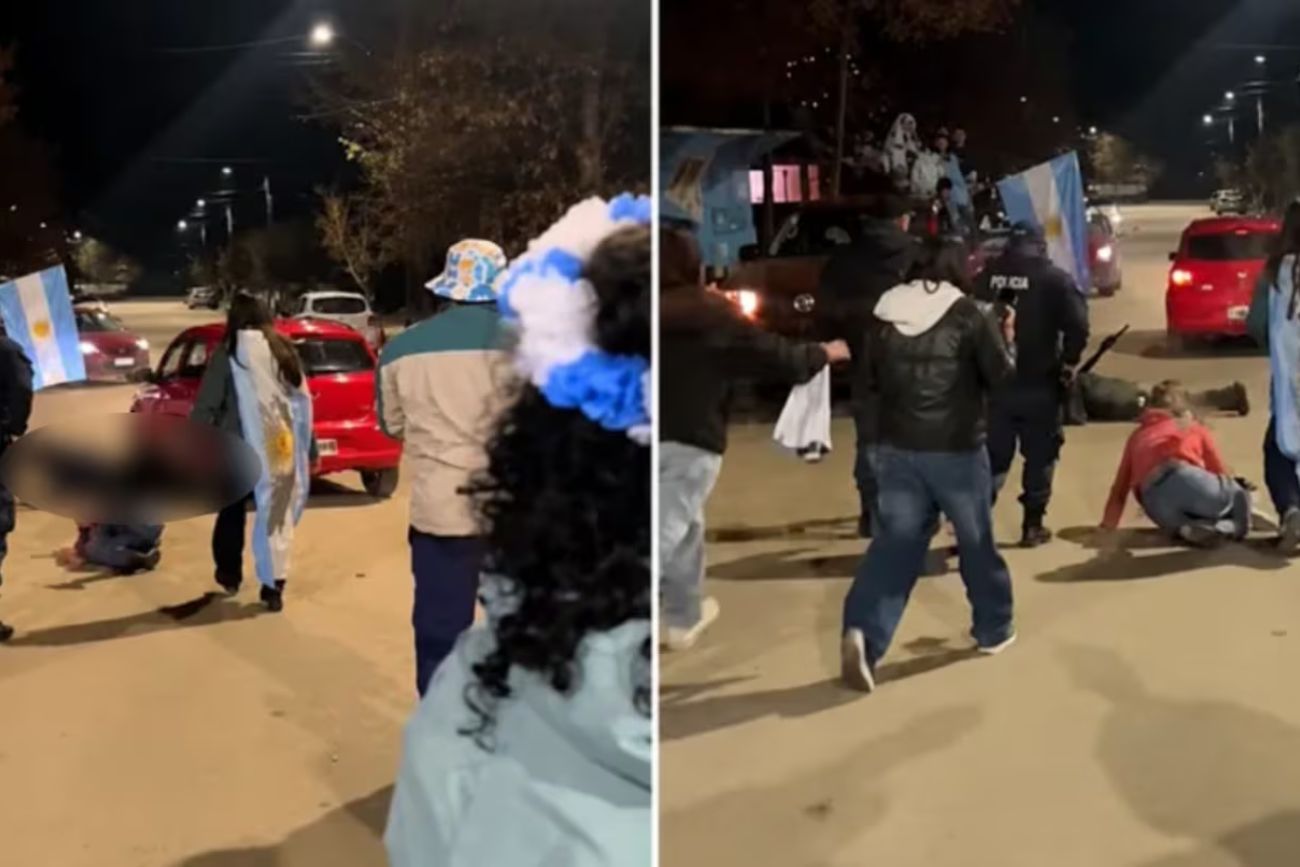 Atropelló a un policía durante los festejos de Argentina en Neuquén, intentó escapar y terminó detenido