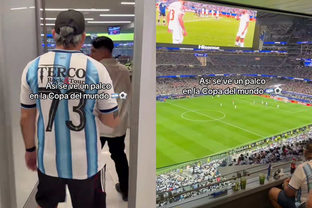 Así se ve el Mundial desde un palco.