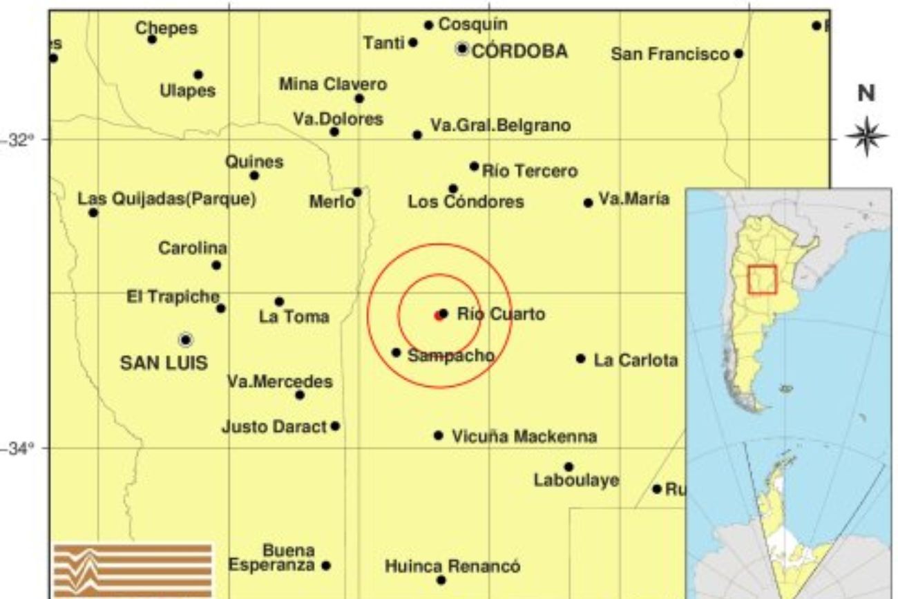 Un fuerte temblor sacudió a Córdoba en este domingo por la tarde