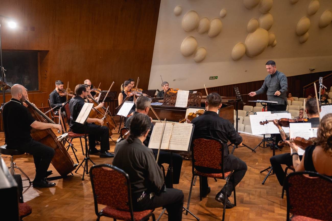 La Orquesta de Cuerdas Municipal, durante un concierto reciente. 