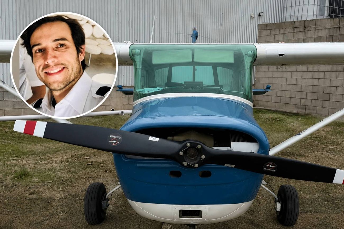 Leandro Bertazzo murió al caer al vacío desde una avioneta.