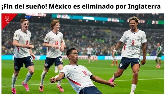 Inglaterra elimina a México en un partidazo.