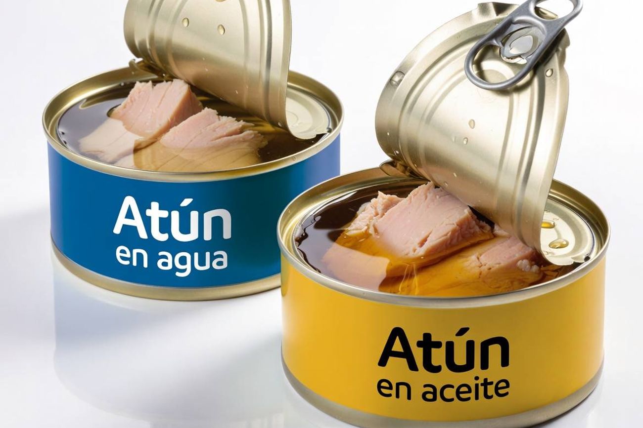 ¿Cuál es la diferencia entre atún en agua y atún en aceite y cuál conviene comprar?