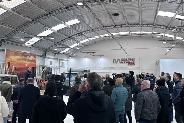 Evento de presentación de la restauración de la F100 en Maipú Garage el pasado sábado 4 de julio.
