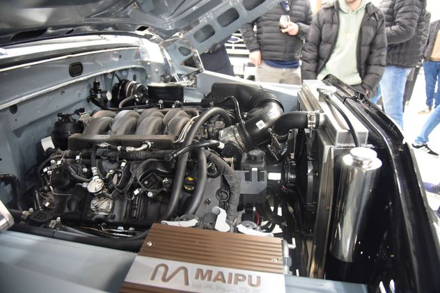 Motor de la F100 restaurada por Maipú Garage.