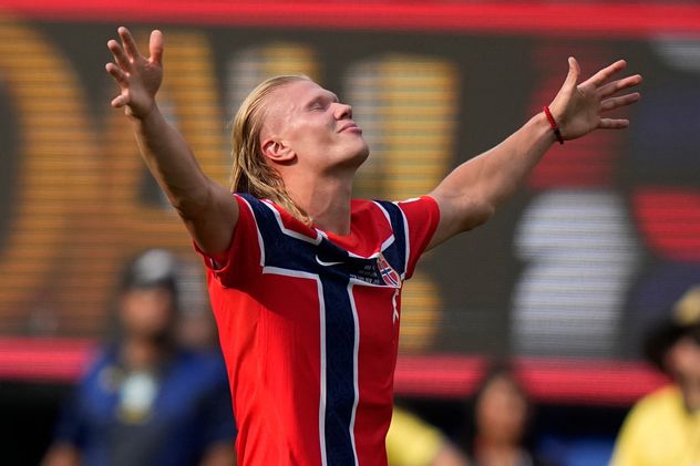 Haaland, héroe ante Brasil.