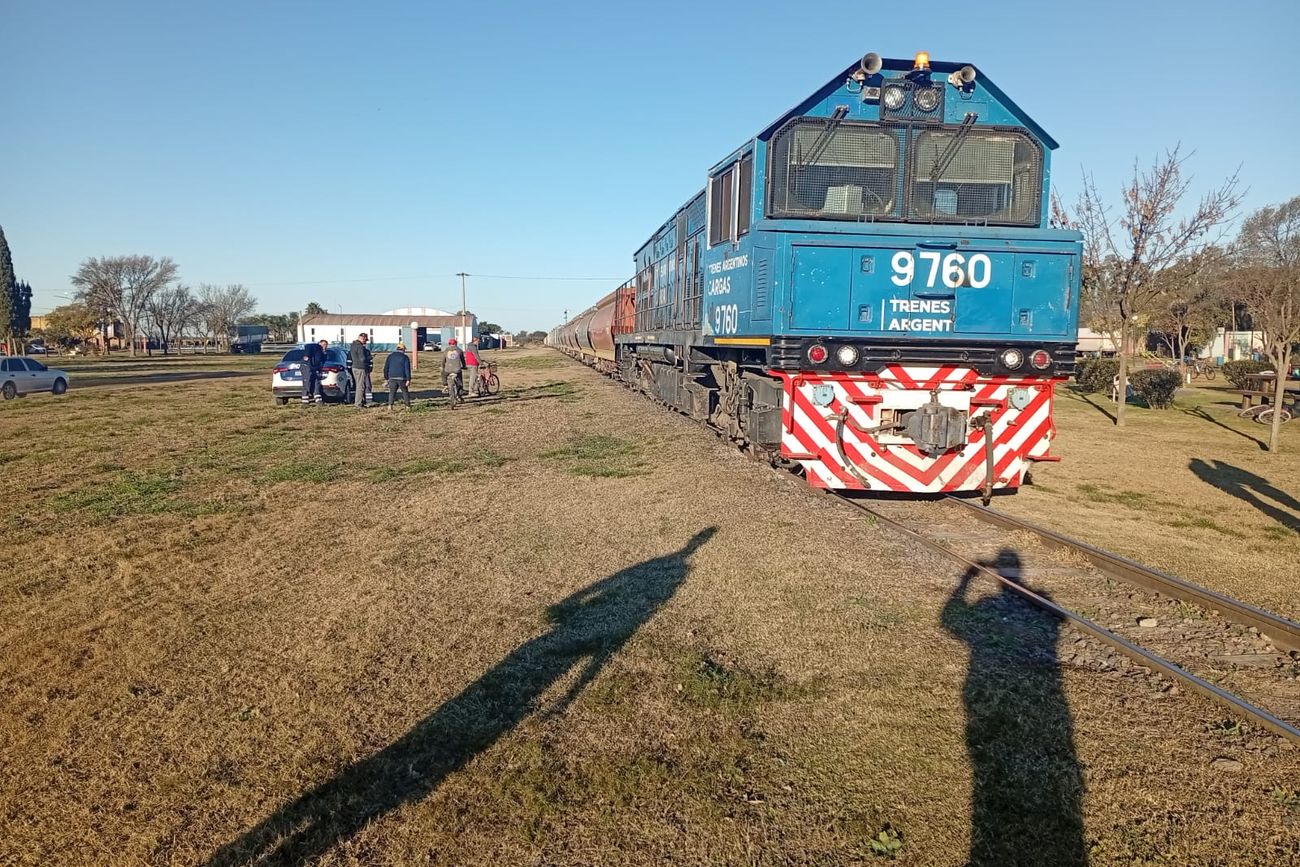Drama vial con el tren en Santiago Temple. 
