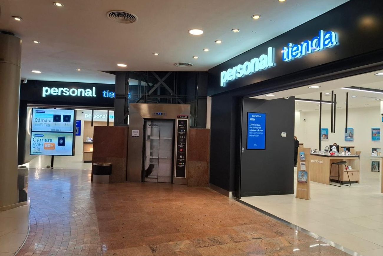 La nueva tienda Personal en Nuevocentro Shopping. (Gentileza Personal)