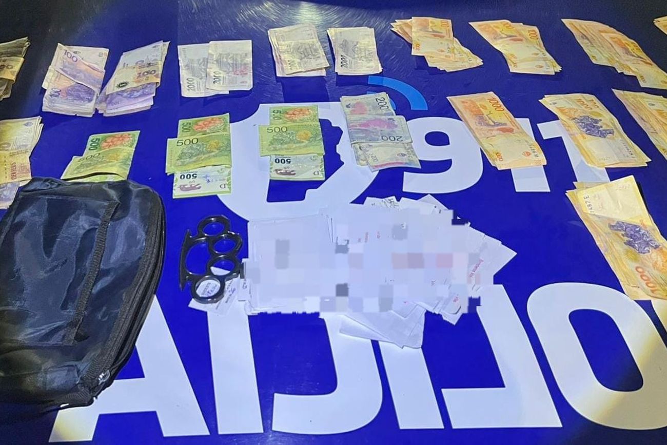 El dinero secuestrado. (Policía)