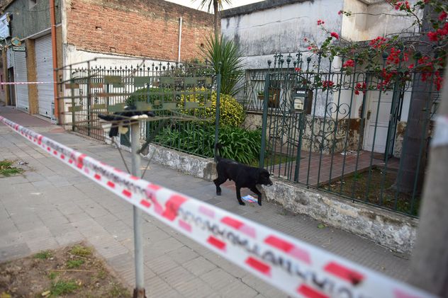 Domicilio de la jubilada que fue hallada muerta en barrio Ameghino. (Nicolás Bravo / La Voz)