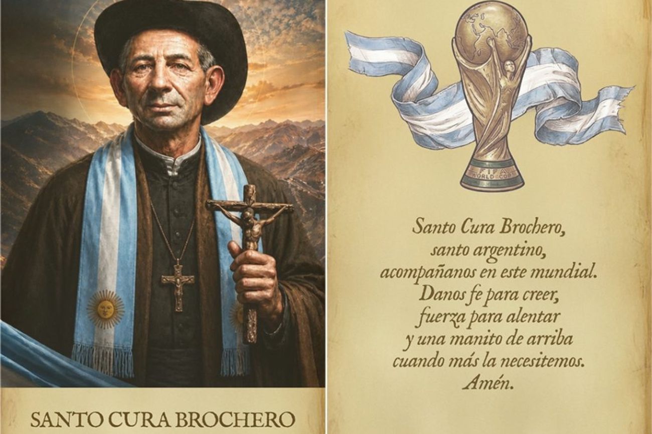 Estampita del Cura Brochero, gratis con el diario el sábado 11 de julio.