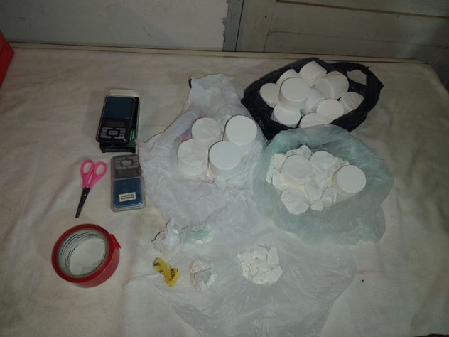La droga secuestrada. (PFA)