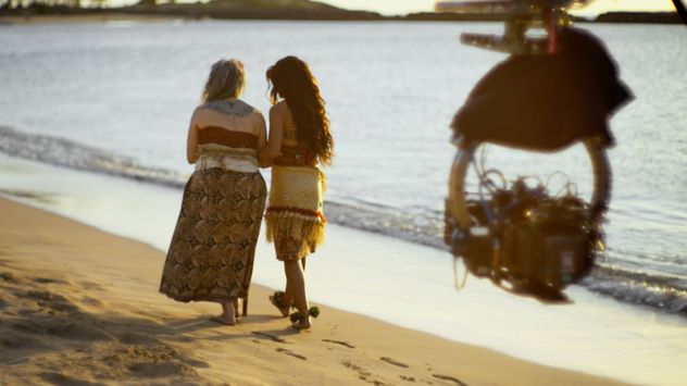 Detrás de cámara del live action de Moana.
