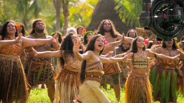 Detrás de cámara del live action de Moana.
