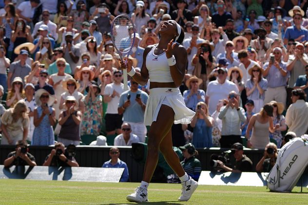 Coco Gauff alcanzó por primera vez las semifinales de Wimbledon.
