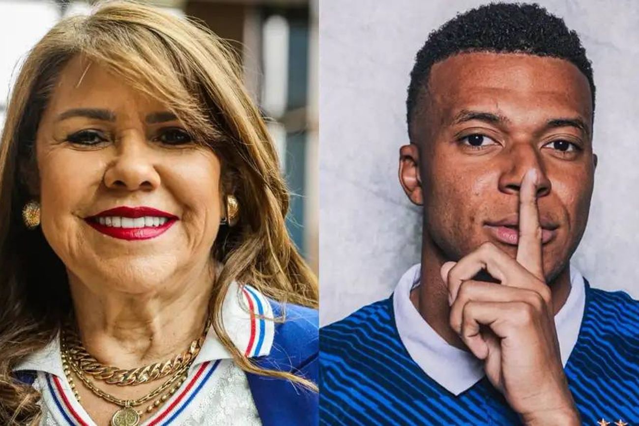 Polèmica entre la senadora paraguaya Celeste Amarilla y el jugador de Francia, Kylian Mbappé.