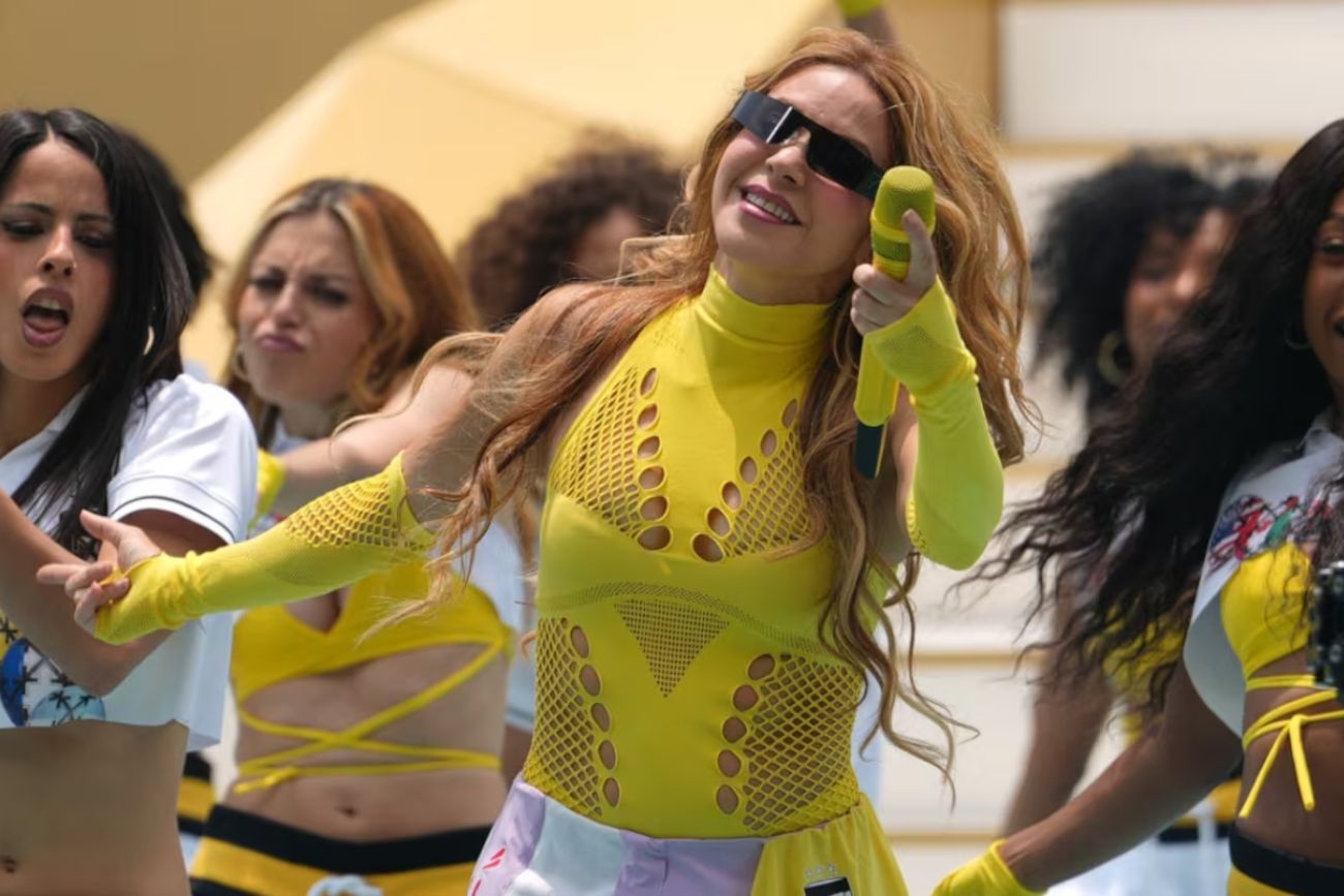 Shakira en la apertura del Mundial 2026. Foto: web.