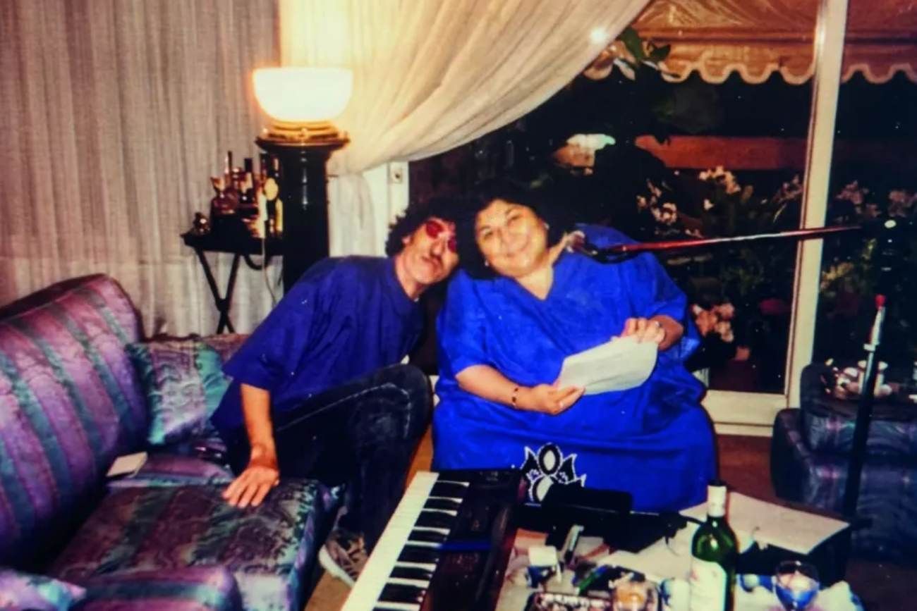 Charly García y Mercedes Sosa, en plena combustión creativa. 