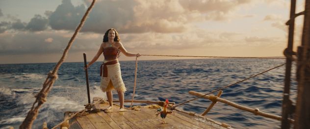 Catherine Lagaʻaia como Moana en el live action de Moana.