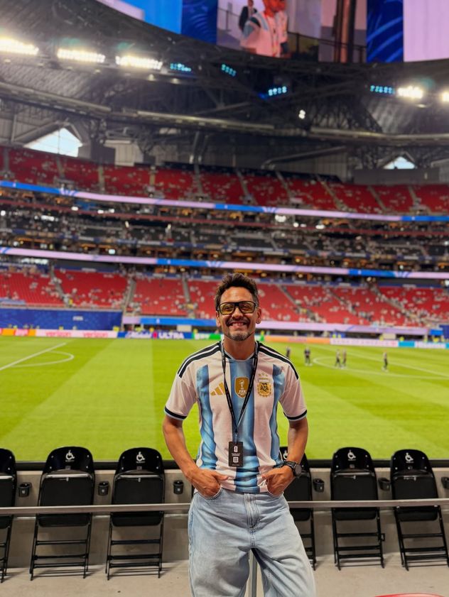 Los famosos alentando a la selección argentina en el Mundial 2026.