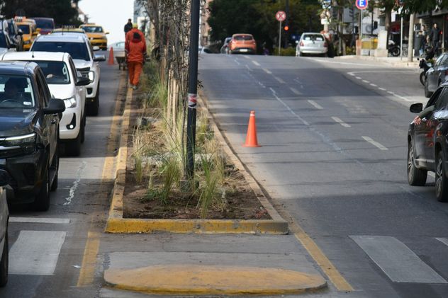 Obra que esta demorada en bulevar San Juan 