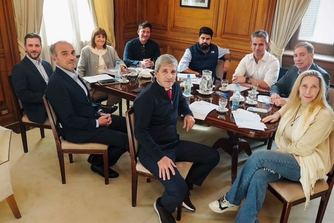 Reunión de la mesa política, primera con Diego Santilli como jefe de Gabinete.