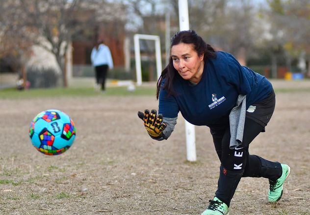 Laura Argüello, arquera de la Selección Argentina Femenina de Fútbol de Amputados.