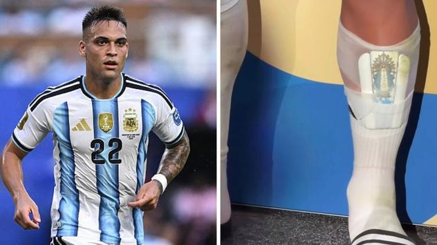 Lautaro Martínez llevaba una estampa de la Virgen de Luján dentro de una de sus canilleras, un gesto que rápidamente se volvió viral entre los fanáticos.