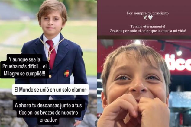 Las despedidas de los familiares de Lucas Gámez, el nene argentino que murió tras los terremotos