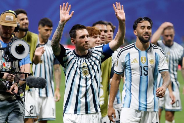 Lionel Messi jugará por quinta vez los cuartos de final de un Mundial con la selección argentina. (AP)