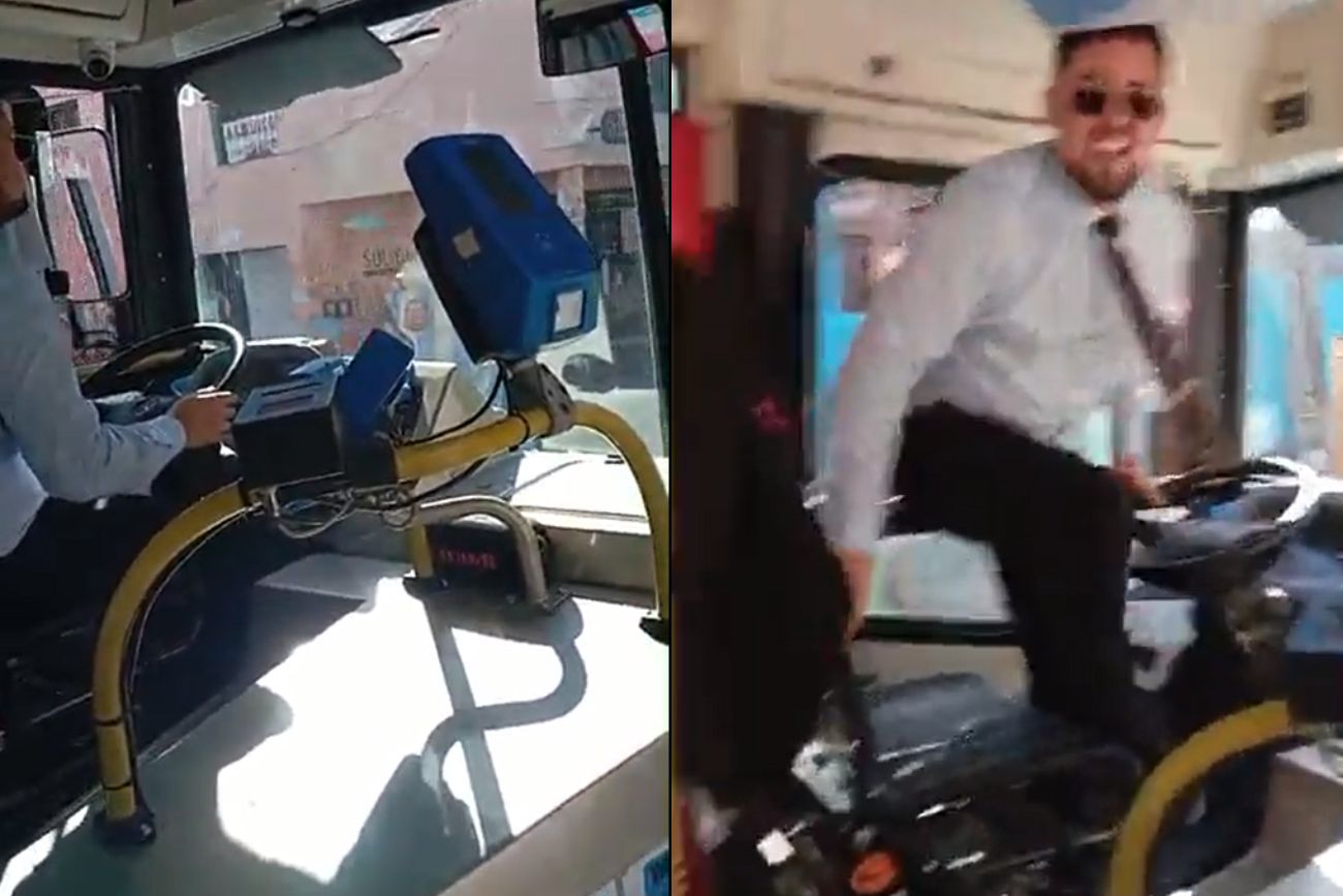 La pasión no tuvo frenos: un colectivero detuvo la unidad para celebrar el gol de Enzo Fernández