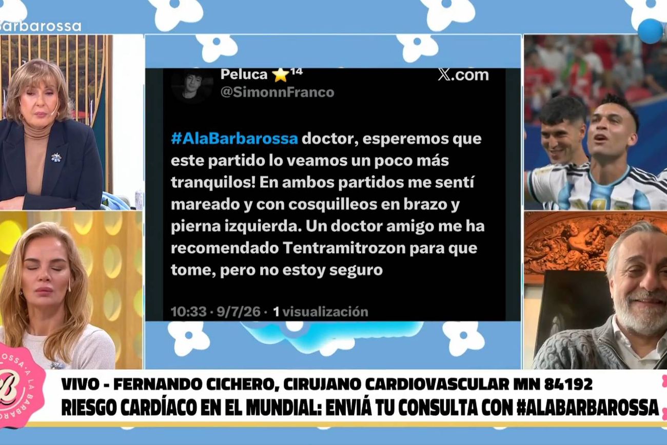 El blooper en el programa A la Barbarossa.