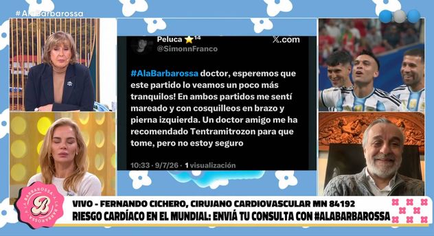 El blooper en el programa A la Barbarossa.