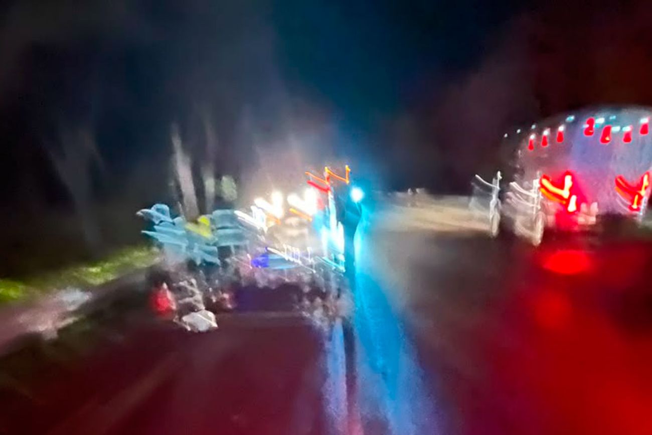 La zona del choque. (Policía)