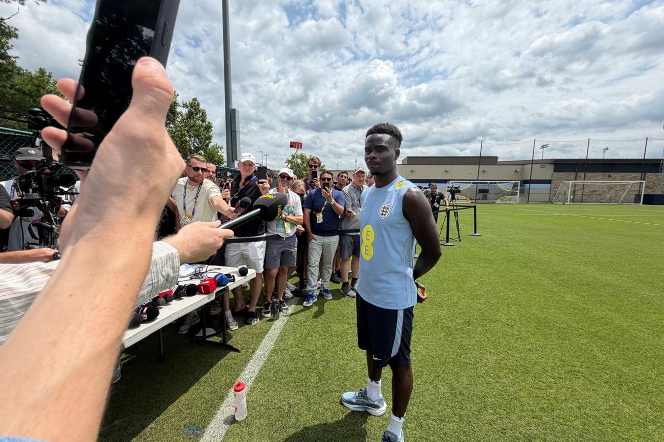 Bukayo Saka, jugador de Inglaterra.